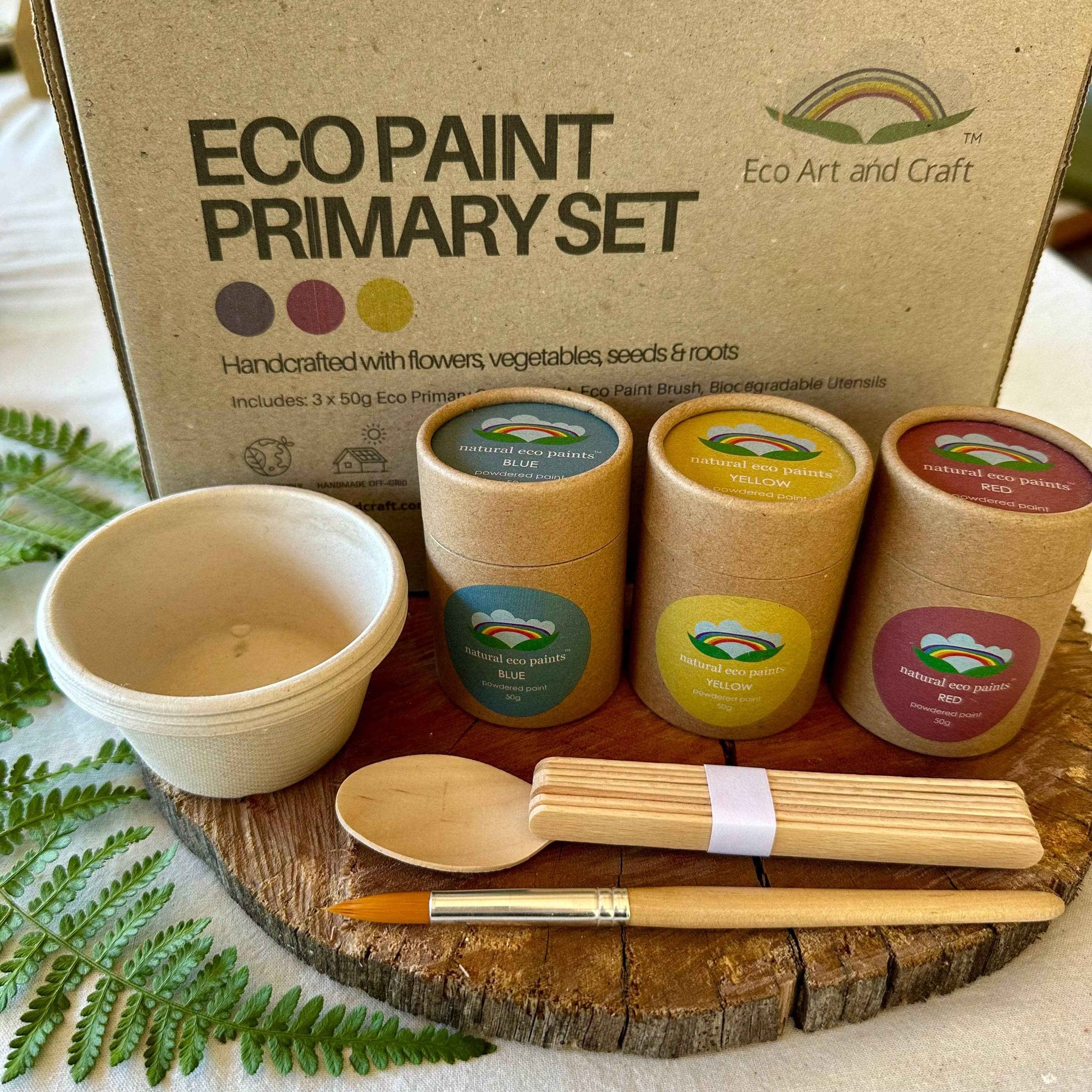 Eco Paints Primary Set by Eco Art and Craft Australia Art and Craft for Kids Gift Idea for 3yrs+
