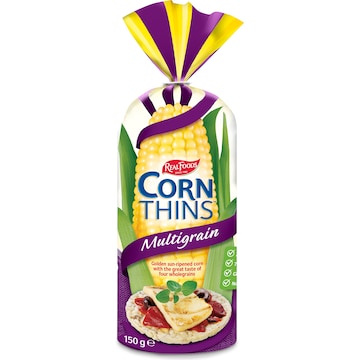 Real Foods Corn Thins Multigrain 150g
