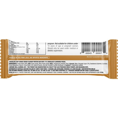 Quest Bar Choc Chip Cookie Dough 60g