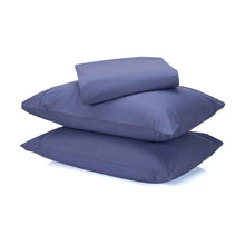 180 Thread Count Sheet Set - Queen Bed, Mid Blue