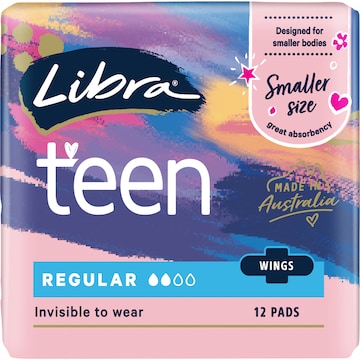 Libra Girl Ultra Thins Pads Wings Regular 12 pack