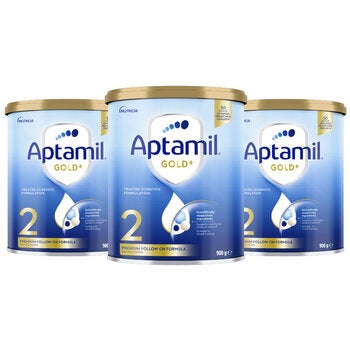 Aptamil Gold+ Stage 2 Infant Formula 6-12 Months 3 x 900g