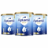 Aptamil Gold+ Stage 1 Infant Formula 0-6 Months 3 x 900g
