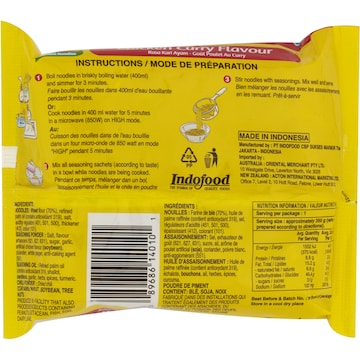 Indomie Instant Noodles Chicken Curry Flavour 80g