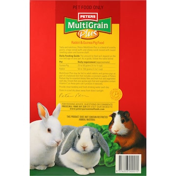 Peters Multigrain Mix Rabbit & Guinea Pig Food 2kg