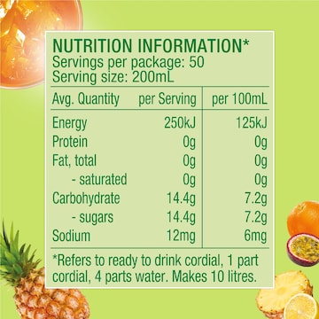 Golden Circle Fruit Cup Cordial 2L