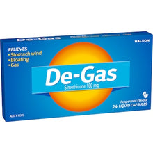 De-Gas Helps To Relieve Stomach Wind Bloating & Gas 24 pack