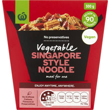 Woolworths Vegetable Singapore Style Noodles Box 300g