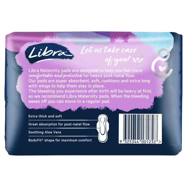 Libra Maternity Extra Long Pads - 10 Pack