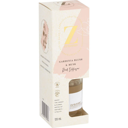 ZenZone Reed Diffuser Gardenia Blush & Musk 120mL