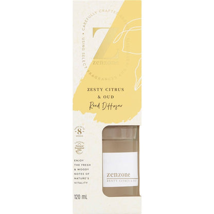 ZenZone Reed Diffuser Zesty Citrus & Oud 120mL
