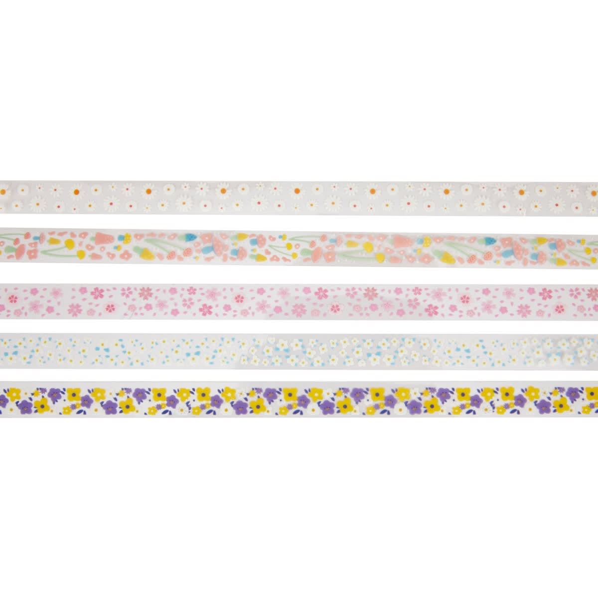 5 Pack Decorative Tapes - Floral