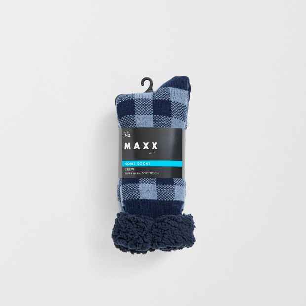 Sherpa Lined Knit Crew Socks