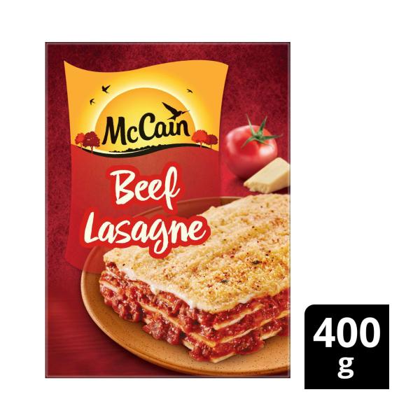MCCAIN RED BOX TRAY:LASAGNA:.:400 GRAM