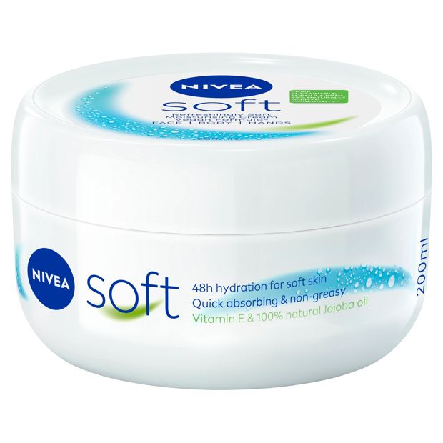Nivea Soft Moisturising Cream 200ml - Vitamin E & Jojoba Oil