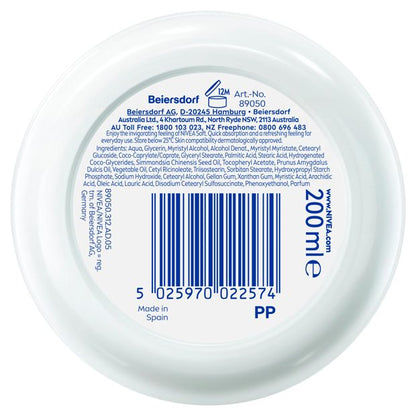 Nivea Soft Moisturising Cream 200ml - Vitamin E & Jojoba Oil