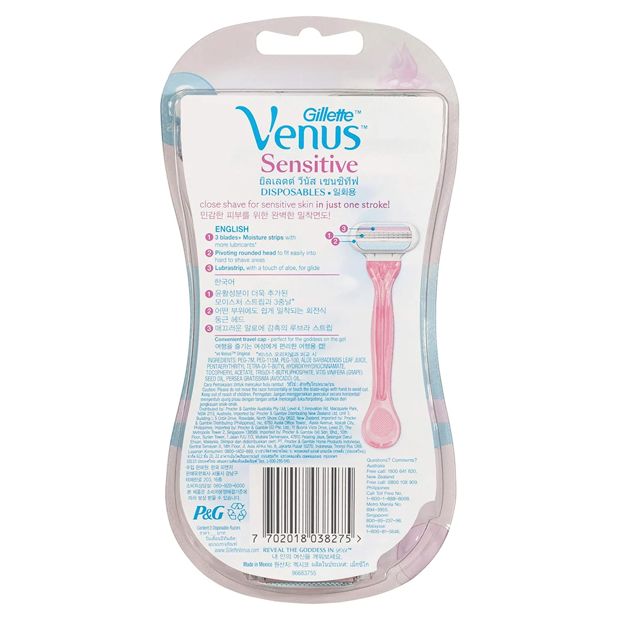 Gillette Venus Sensitive Disposable Razors - 3 Pack