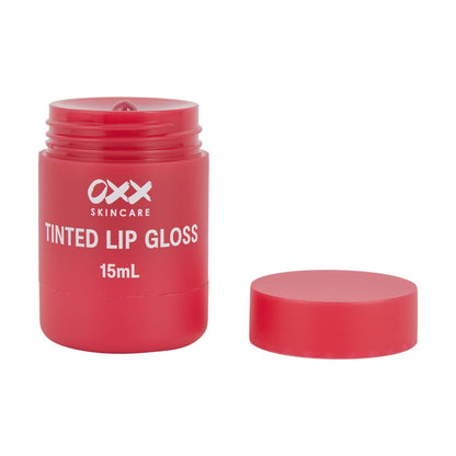 OXX Skincare Tinted Lip Gloss 15ml - Cherry Extract and Cherry Scented