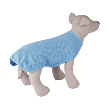 Pet Bathrobe - Medium, Blue