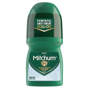 Mitchum Men's Roll On Unscented Antiperspirant & Deodorant 50mL