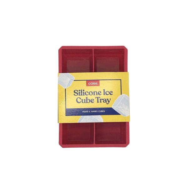 COLES LARGE SILICONE ICE CUBE TRAY