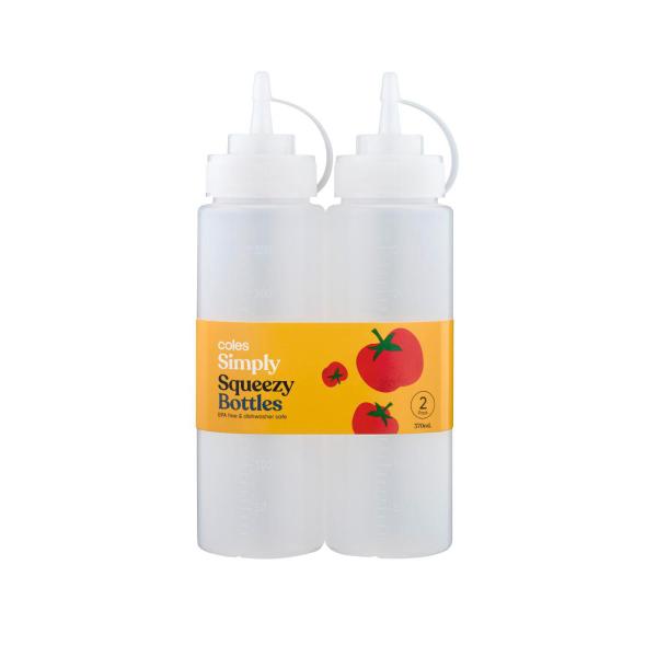 COLES SQUEEZY BOTTLE 370ML