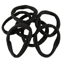 24 Pack Black Soft Ponytailers