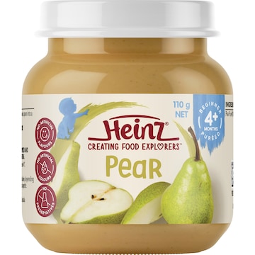 Heinz Baby Food Pear Puree 4+ Months 110g