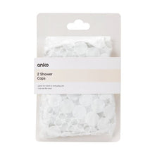 2 Pack White Shower Caps