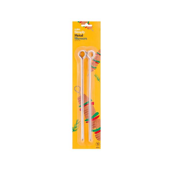COLES METAL SKEWERS 25CM