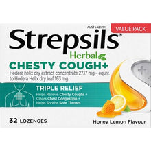 Strepsils Herbal Chesty Cough Triple Relief Lozenges 32 pack