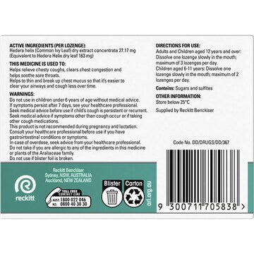 Strepsils Herbal Chesty Cough Triple Relief Lozenges 32 pack