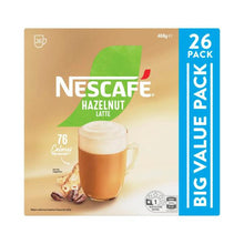 NESCAFE HAZELNUT LATTE COFFEE SACHETS BIG VALUE PACK 26PACK