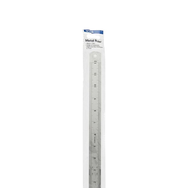 30cm Metal Ruler