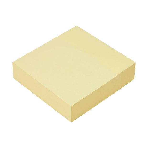 Sticky Notes, Yellow 75mm x 75mm - Anko