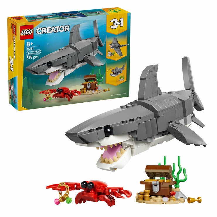 LEGO Creator Fierce Shark With A Treasure Chest 31381