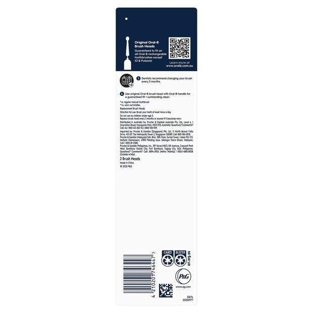 Oral-B Sensitive Clean Brush Heads - 2 Pack