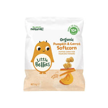 LITTLE BELLIES ORGANIC PUMPKIN AND CARROT SOFT CORN 10 MONTHS+ 8G