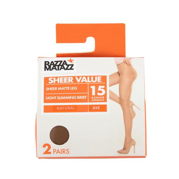 RAZZA LIGHT SLIMMING:BRIEF NAT XTALL 2PK