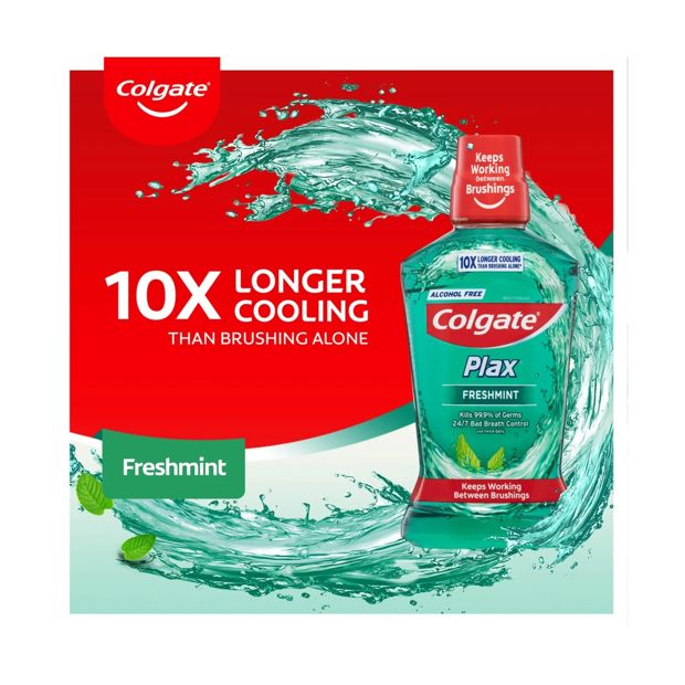 Colgate Plax Alcohol Free Mouthwash Freshmint