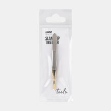 Plated Slant Tip Tweezers - OXX Cosmetics