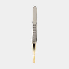 Plated Slant Tip Tweezers - OXX Cosmetics