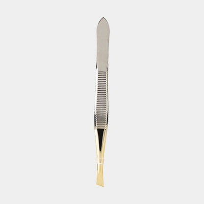 Plated Slant Tip Tweezers - OXX Cosmetics