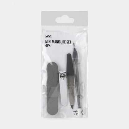 Mini Manicure Set, 4 Piece - OXX Cosmetics