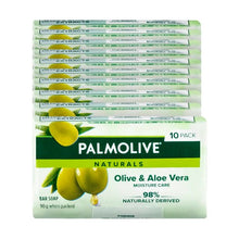 Palmolive Naturals Moisture Care Bar Soap, Olive & Aloe Vera - 10 Pack