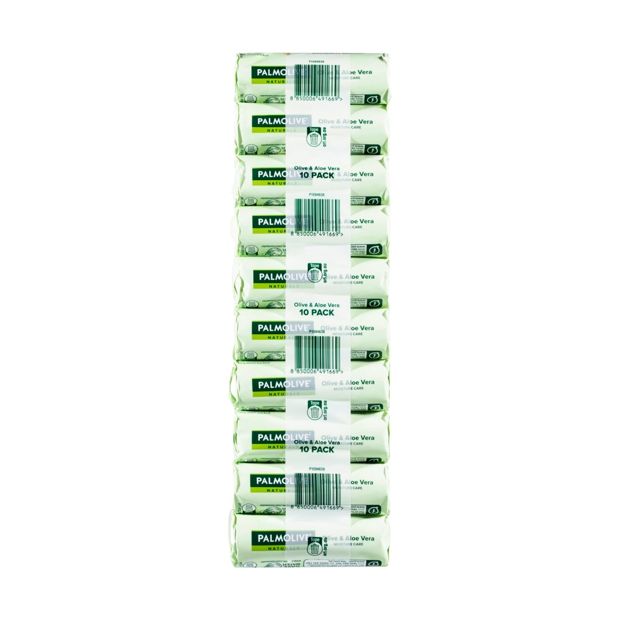 Palmolive Naturals Moisture Care Bar Soap, Olive & Aloe Vera - 10 Pack
