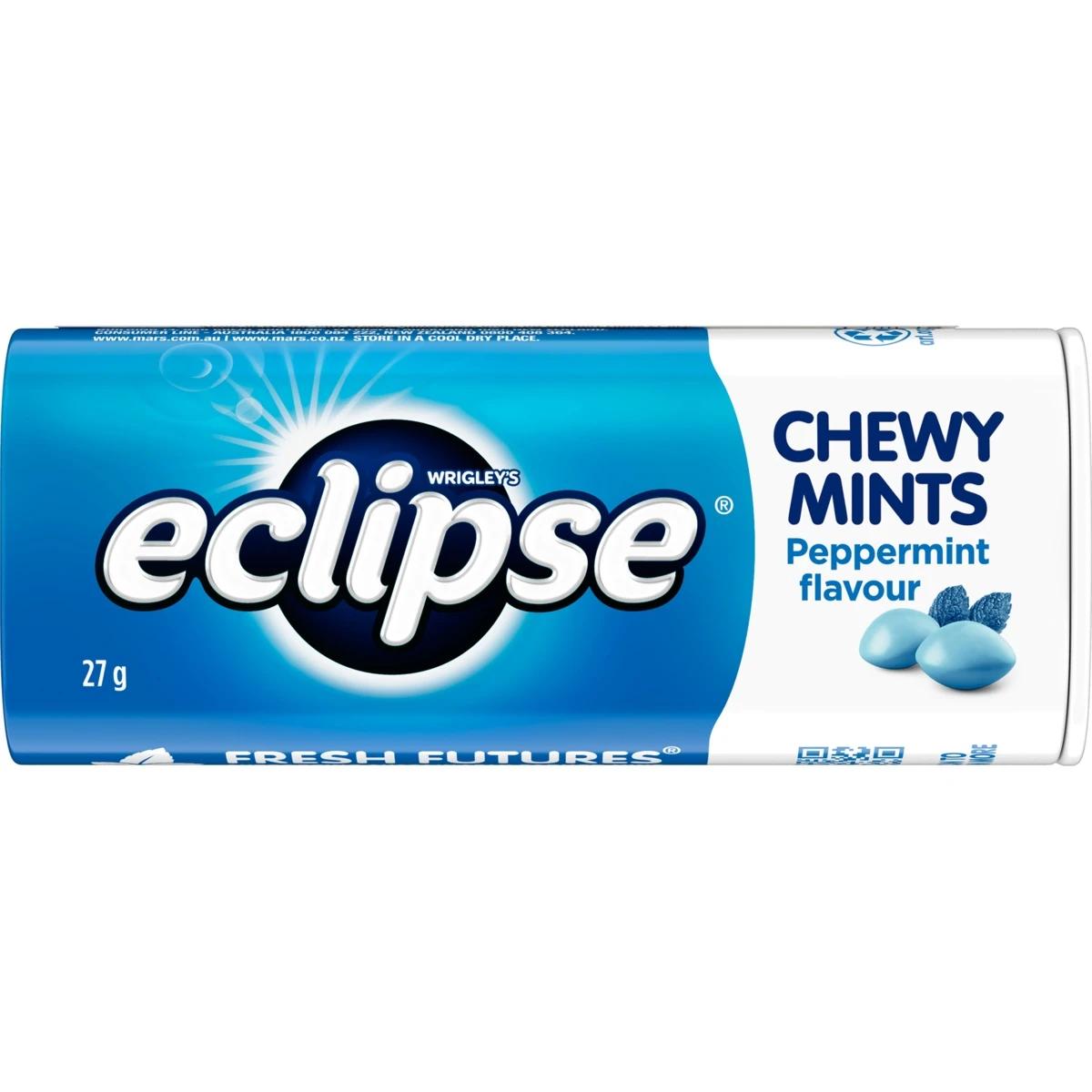 Wrigley's Eclipse Chewy Peppermint Mints 27g