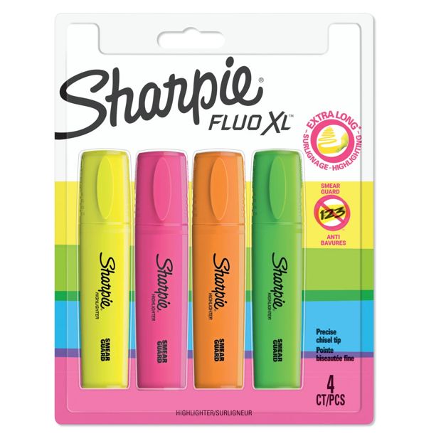 Sharpie Fluoro Highlighters - 4 Pack