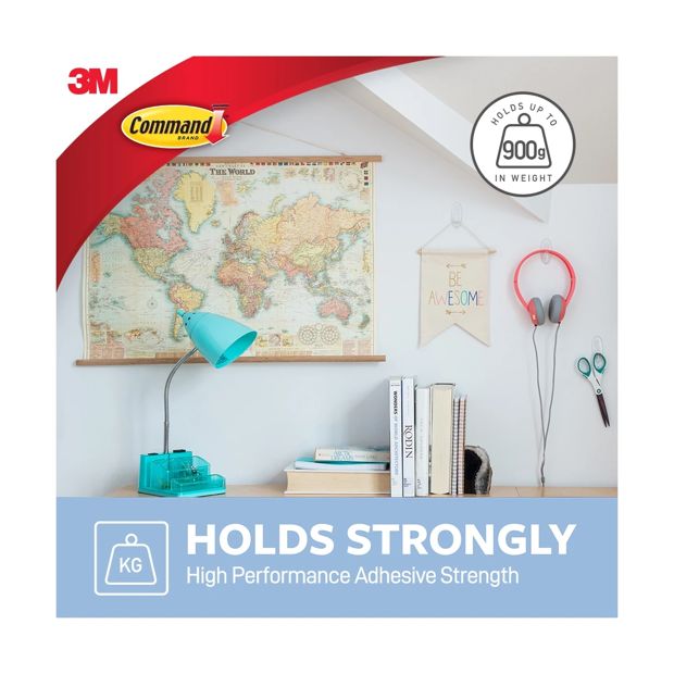 3M Command Medium Hooks - Clear