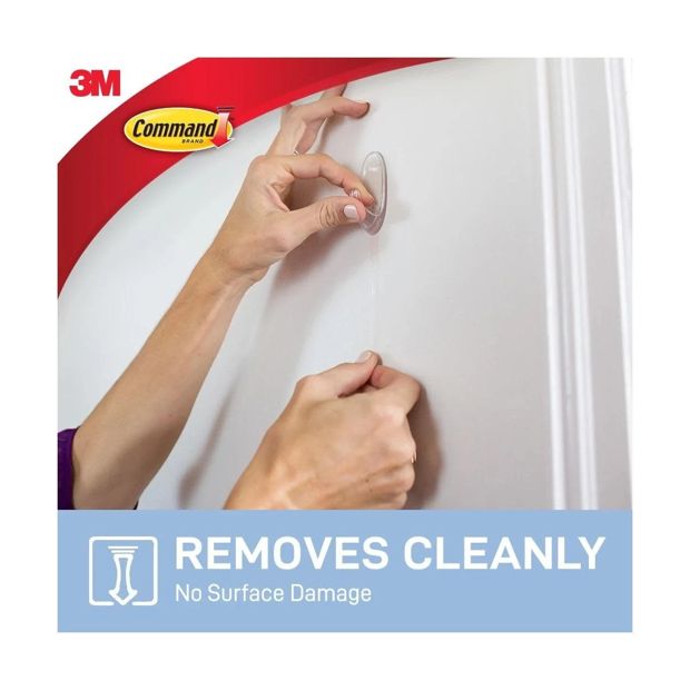 3M Command Medium Hooks - Clear